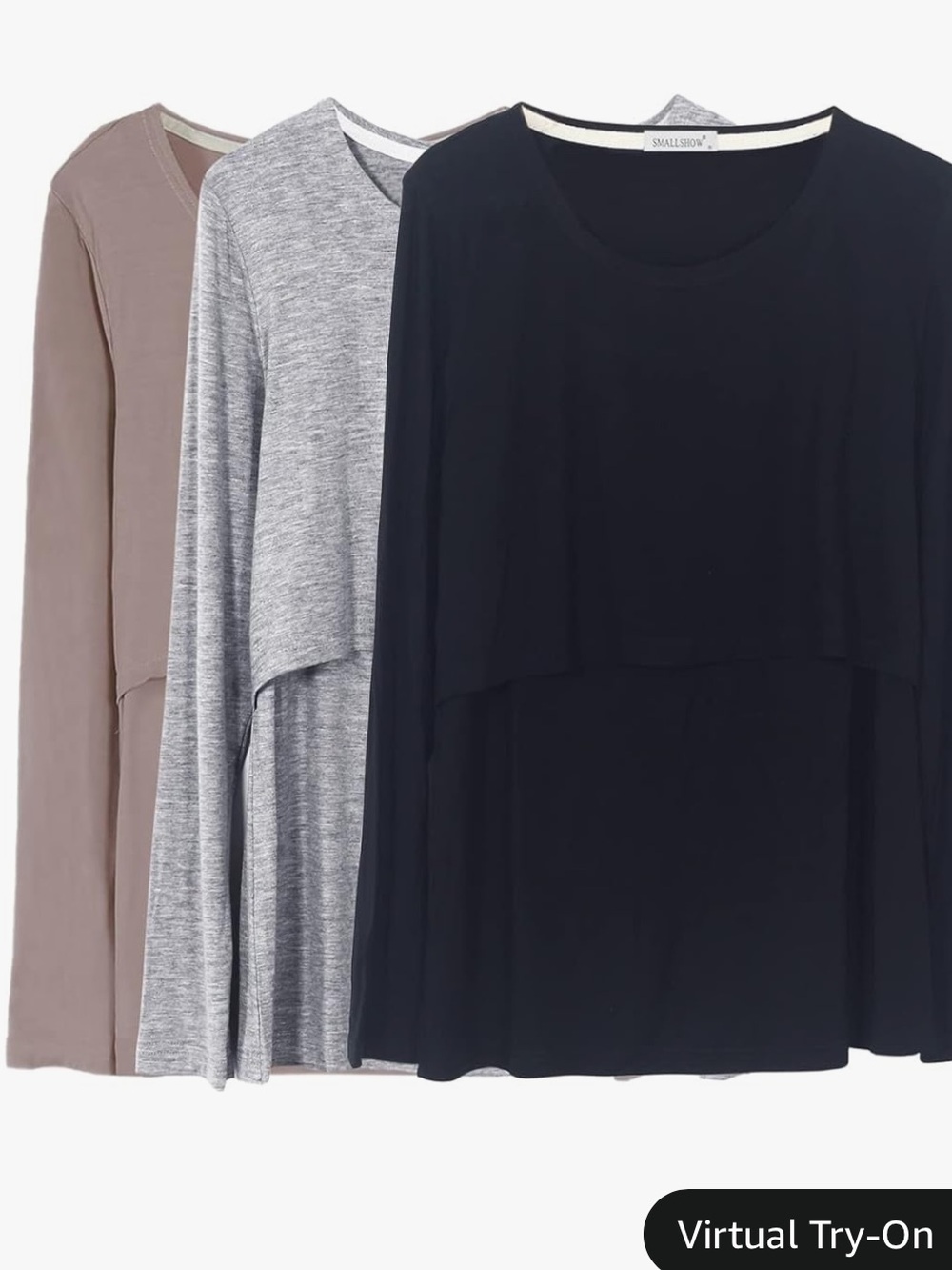 Set of 3 Breastfeeding Nursing Maternity Layered Tops